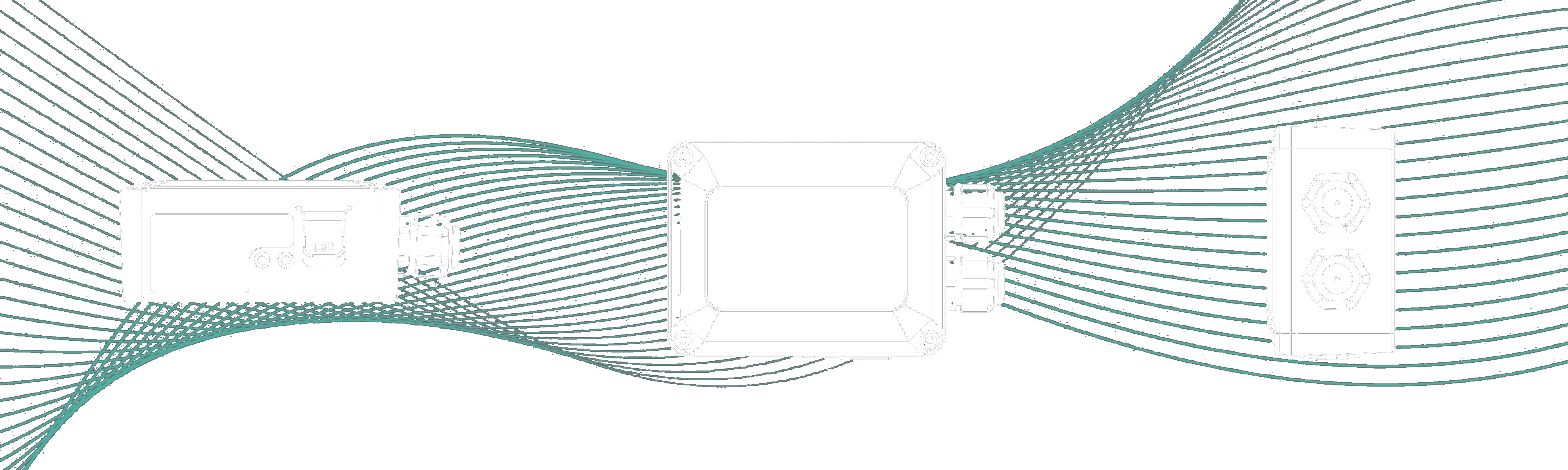 TDAC Node 3D wireframe views